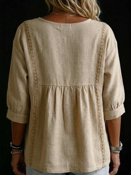 Casual Linen And Cotton Tops