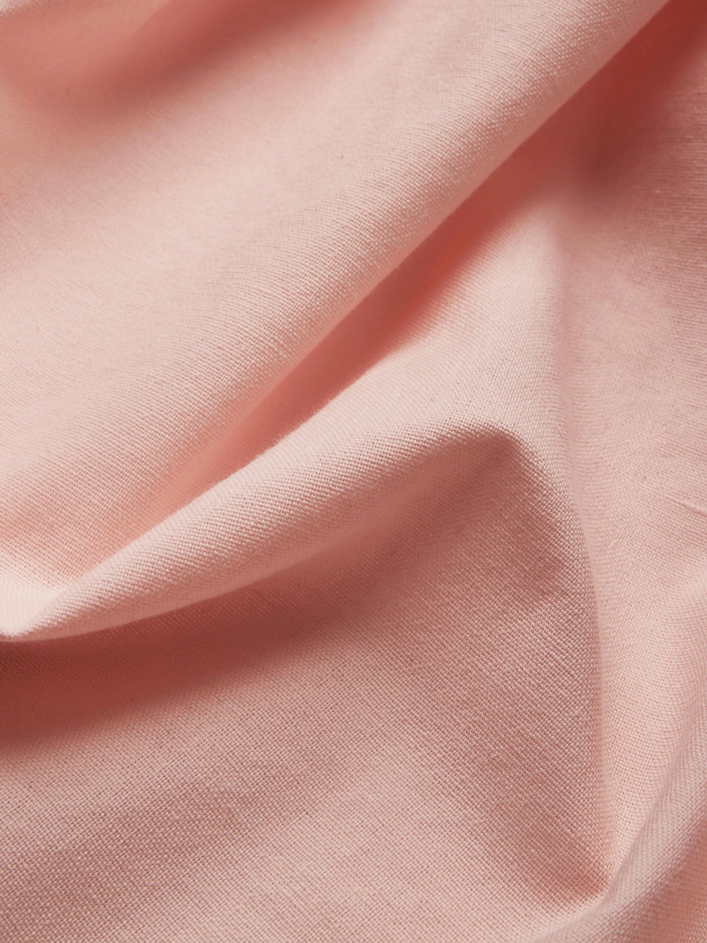 Midi Linen Dress , Half Sleeve, Round Neck, Plain, Bow, French Vintage, Light Pink