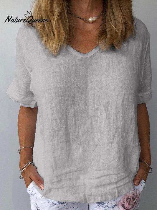 Women's Cotton & Linen Casual Top