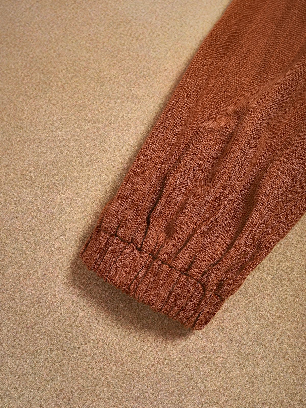 Maxi Cotton Dress, Long Sleeves, Square Neck,  Princess Line, Linen Blend, Orange