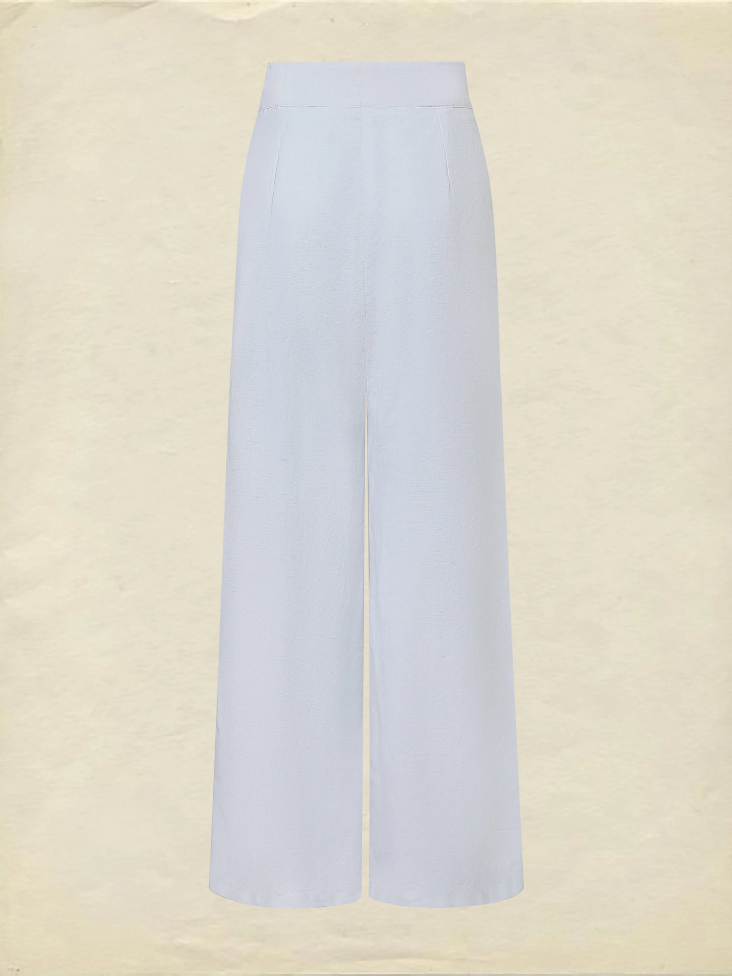 Cotton Pants, Plain, French Vintage, White