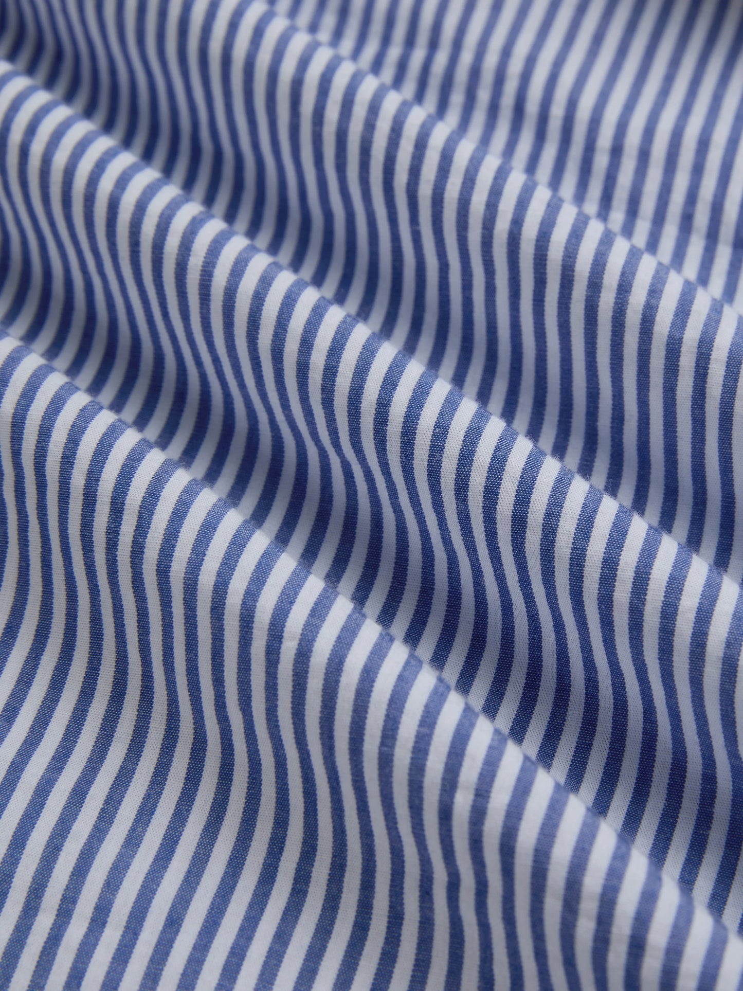 Linen Blouse, Sleeveless, Off The Shoulder, Striped, 3D Floral, French Vintage, Blue